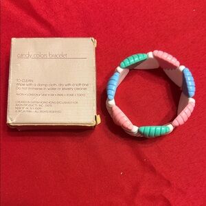 Avon Candy Colors Bracelet Jewelry New in Box Size Large Vintage Rare